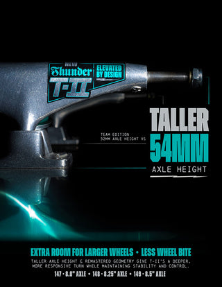 Thunder Skateboard Trucks T-II Polished 147 (8.0") Silver