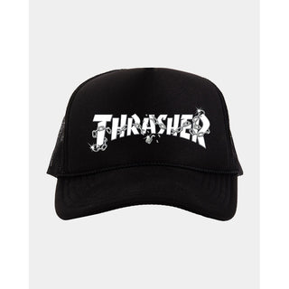 Thrasher Magazine Hat Chains Trucker Black