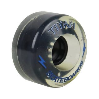 Longboard Wheels 62mm 78A White Rearset "Titan Skateboards" Graphic