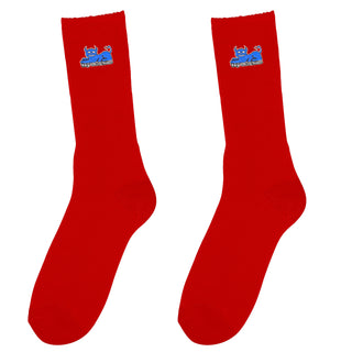 Toy Machine Socks Devil Cat Red