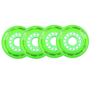 Labeda Roller Hockey Wheels - Union 76mm 76A Green (4-Pack)