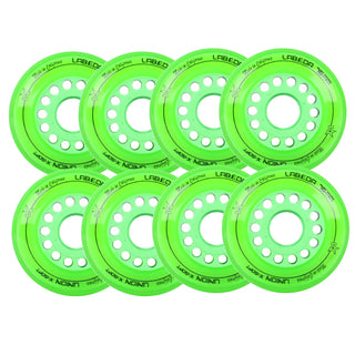 Labeda Roller Hockey Wheels - Union 76mm 76A Green (8-Pack)