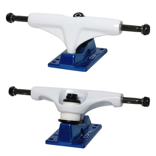 Core Hollow Trucks 5.0 (7.75") White With Blue Base (Hollow Kingpin)
