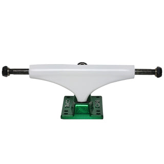 Core Hollow Trucks 5.25 (8.0") White With Green Base (Hollow Kingpin)