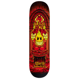 World Industries Skateboard Deck Flameboy Stained Glass 8.5" x 32.25"