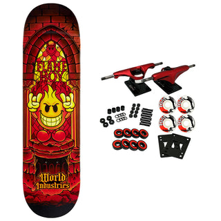 World Industries Skateboard Complete Flameboy Stained Glass 8.5" x 32.25"